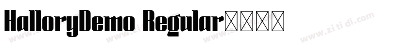 HalloryDemo Regular字体转换